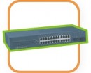 24 port + 2 fiber ports managed switch