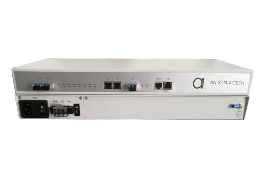 STM-4 to Gigabit Ethernet 10/100/1000 EoS type interface converter | Home