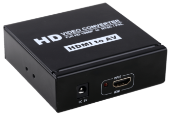 HDMI to AV+L/R Audio Converter