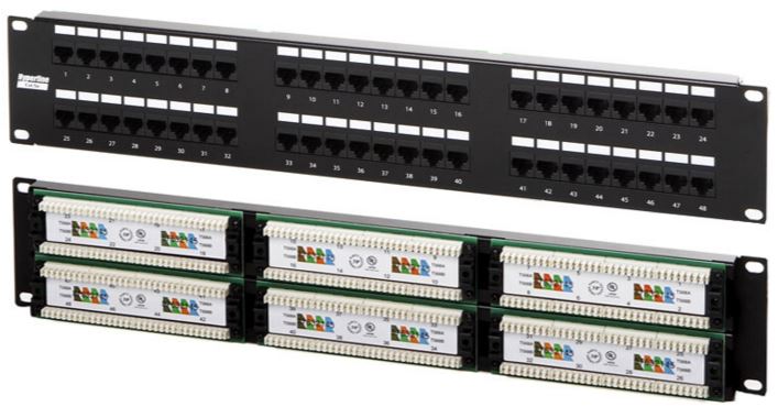 patch panels and punch down blocks