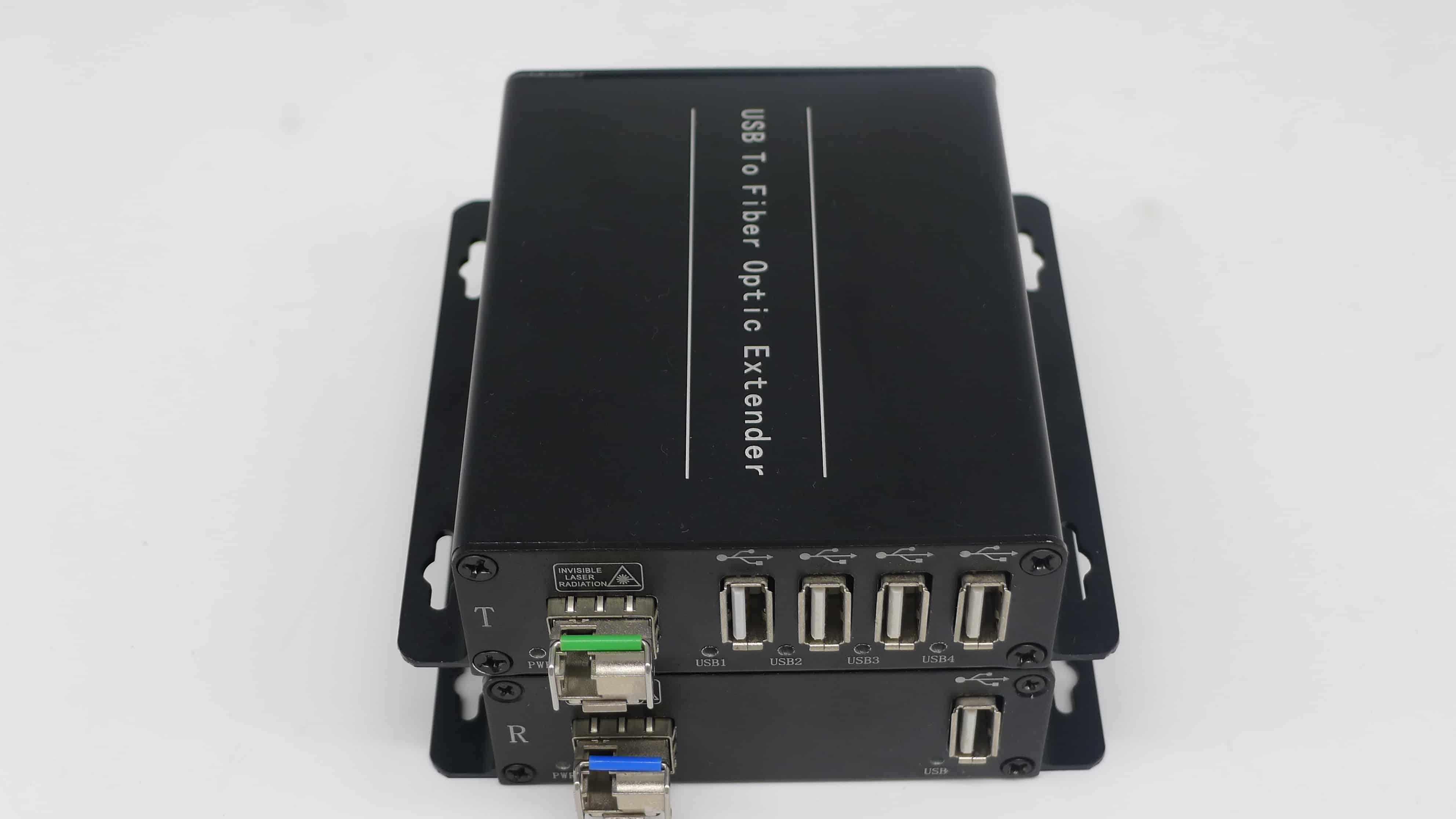 4 port USB 2.0 Over Fiber Optic Extender Kit Home