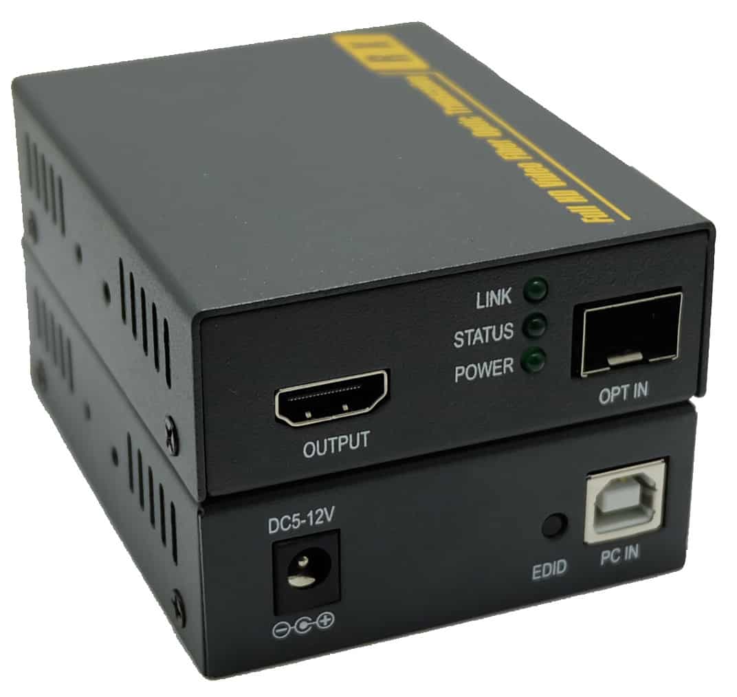 4K Extender HDMI, HDMI over Fibre Extender - AV System Solution -   Europe