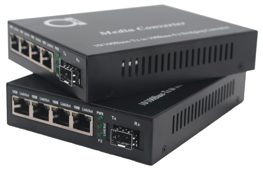 1 x SFP slot + 4 x 10/100 TP UTP Fast Copper Port