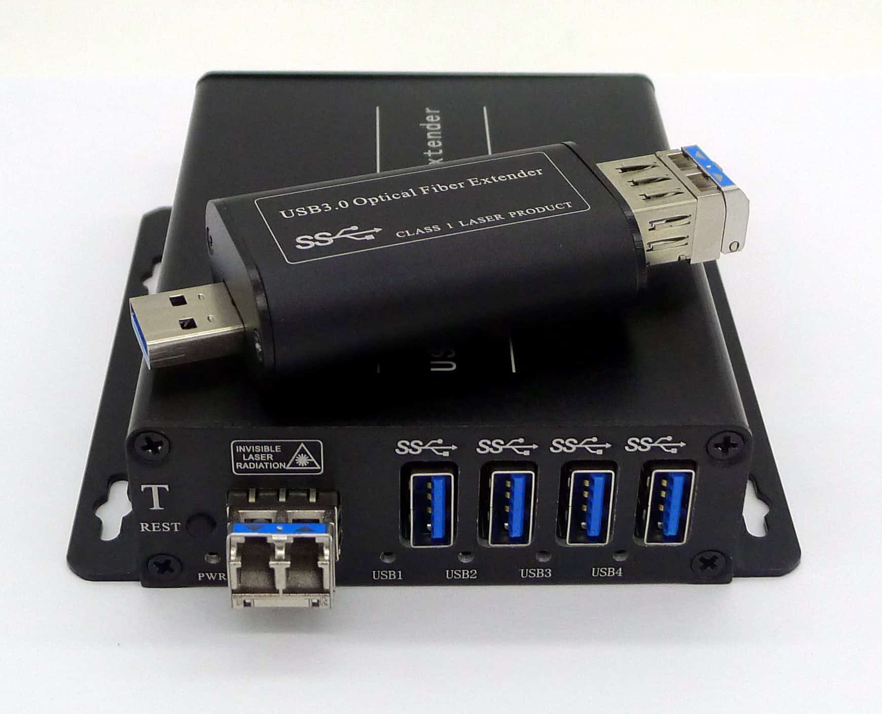 operatør Halvkreds betaling 4 port USB 3.0 over Fiber Optical Extender / Hub - Kit | Home