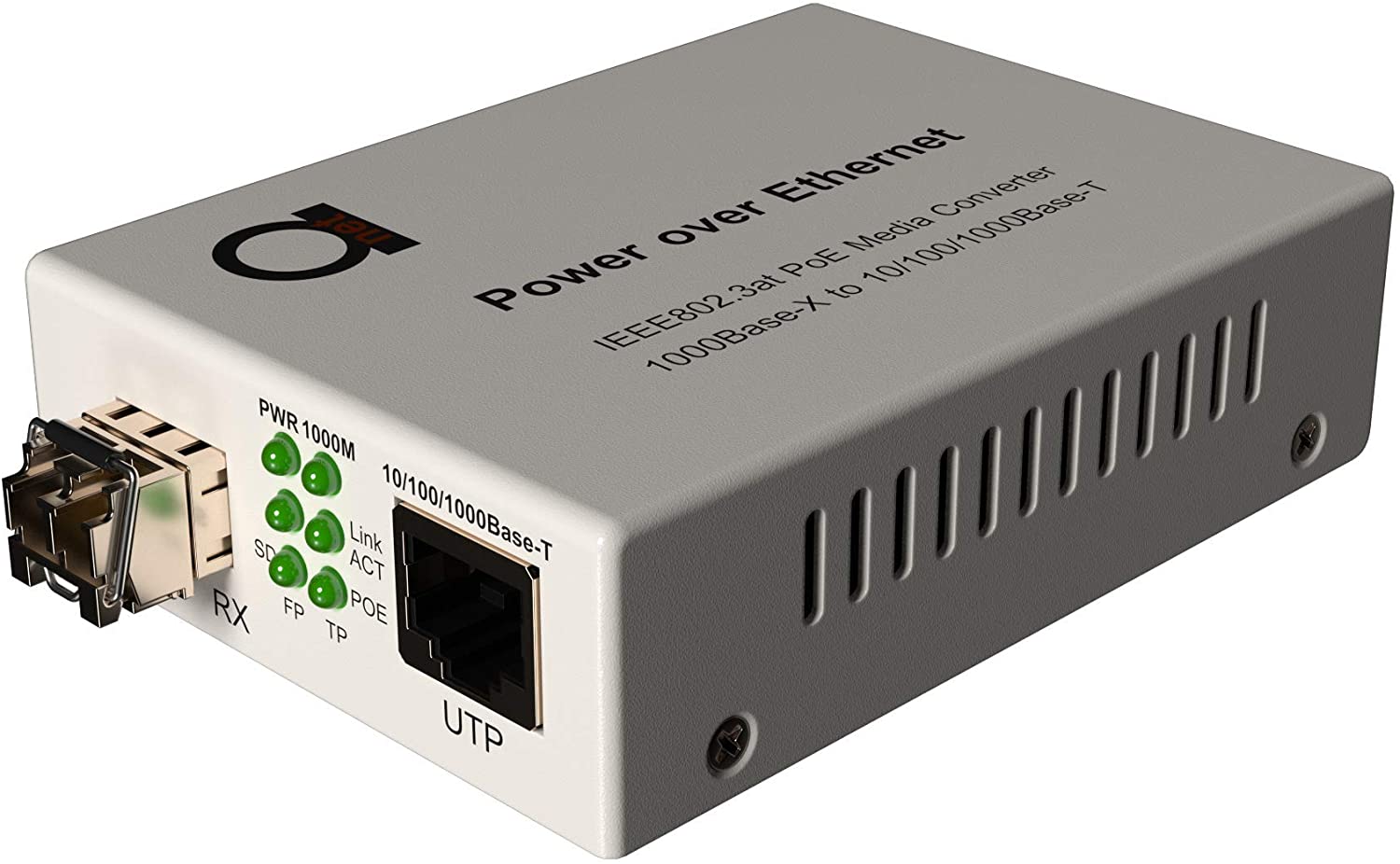 PoE Fiber Multimode LC 850nm Gigabit Ethernet Media Converter | Home